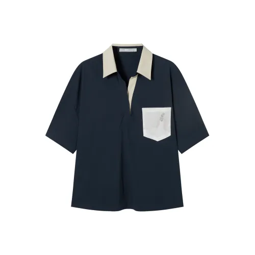 DIALOGUE Темно-синие женские рубашки