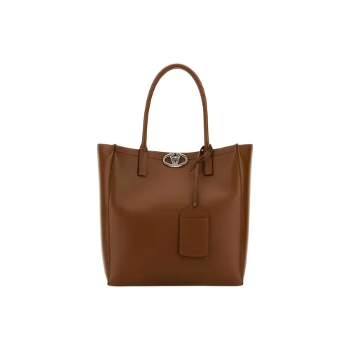 Valentino Garavani Телячья кожа Тоут Сумка Сумка для покупок Сумка Большая Женская Коричневая