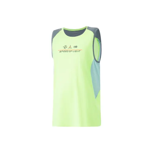 LINING YOUNG Майка Флуоресцентный Ледяной Желтый Темно-серо-зеленый Подростки