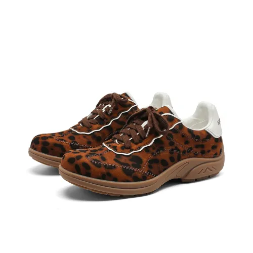 KUNGFUDEER Cool Play Collection Низкий топ Повседневная обувь Унисекс Леопардовый принт