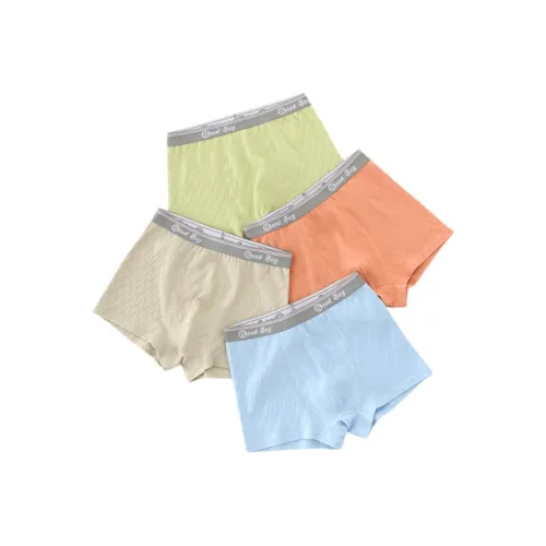 MIANQIXIONG Средний школьный возраст боксеры свежий Oxygen нижнее белье 4 шт подростки