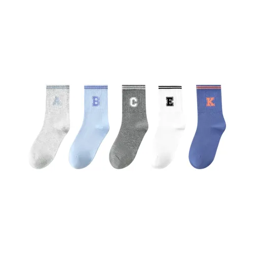 JIUSUIBAN Носки 5 пар многоцветные для подростков