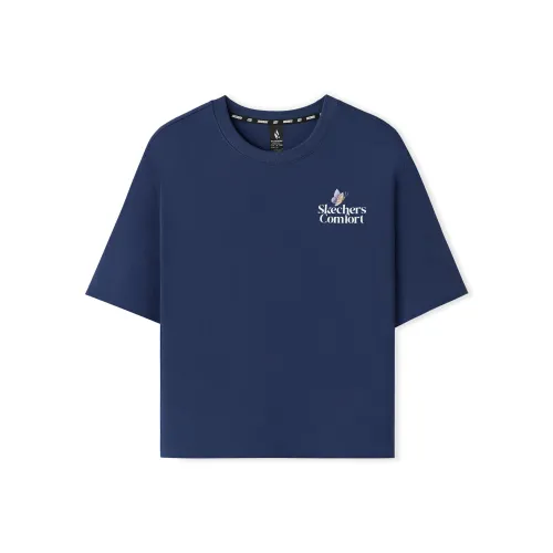 Skechers T-Shirt Женская Морской Синий