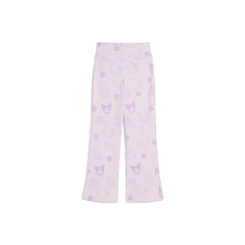PUMA x HELLO KITTY Брюки RIBBEDFLARED Светло-фиолетовый Для детей 3-7 лет