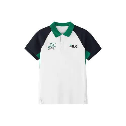 FILA KIDS Поло Нефрит Белый
