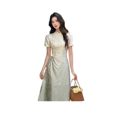 SNZX Короткий рукав Платье Женское