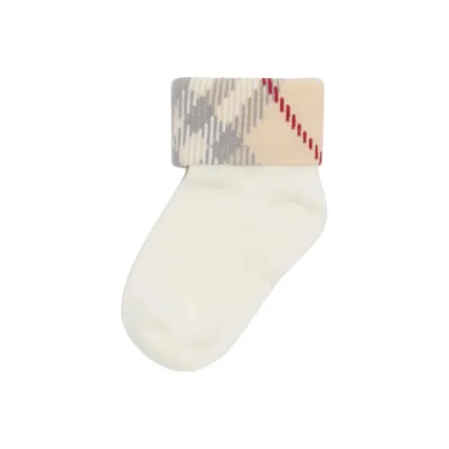 Burberry носки 1 упаковка белые для малышей и детей младшего возраста