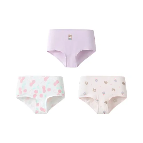 Balabala x miiiiichan Трусы 3 упаковки Красный Фиолетовый Детский