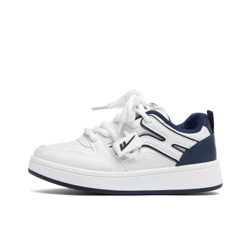 Warrior Дышащие Кроссовки для скейтбординга с низким верхом увеличивающие рост унисекс белый темно-синий