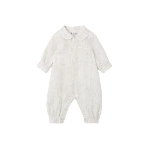 Loro Piana Комбинезон SS25 Белый Infant и Toddler