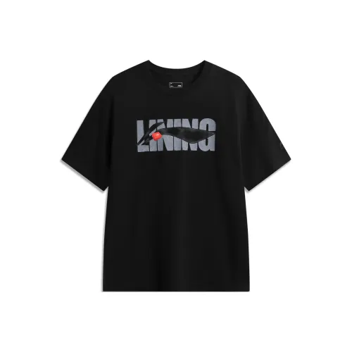 LINING Sports Life Collection Футболка Унисекс Черная