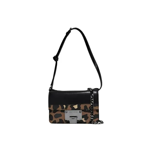 Jimmy Choo Мягкий с рельефом козья кожа портативный сумка через плечо мини женский черный и разноцветный