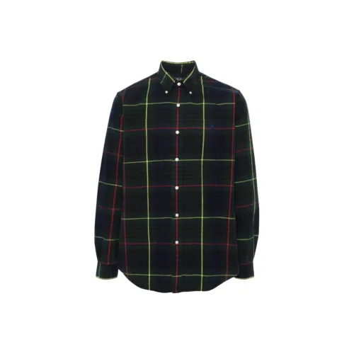 Polo Ralph Lauren Рубашка Мужская Темно-Коричневый Зеленый