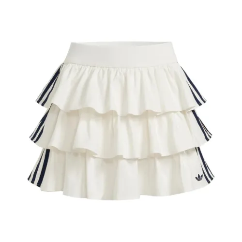 Adidas Originals Повседневные короткие юбки Женские Белые