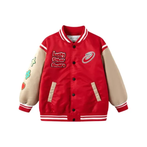 Asics x SHEJISHI LIANMINGKUAN X YISHUJIA LIANMINGKUAN Бейсбольная куртка Urban Light Trend Китайский Красный Подростки