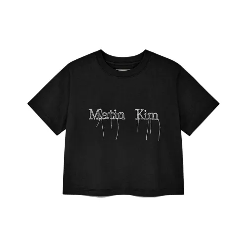 MATIN KIM Черные Женские Футболки