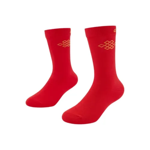 QIAODAN Носки 2 шт Зачарованный красный Желтый для детей 3-7 лет