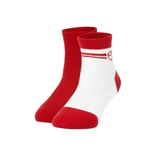 Skechers Kids Носки 2 шт Гоночный красный Чисто белый Детский