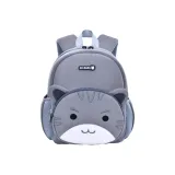 Рюкзак серого цвета, кошка