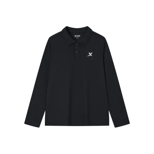 XTEP Чисто черный Унисекс Поло