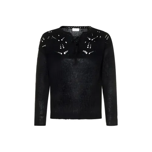 SAINT LAURENT Мужские черные свитеры