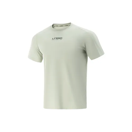 LINING Fitness Series T-Shirt Мужской Рудый Серый
