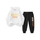 Комплект одежды (Водолазка Babu Белый топ + Водолазка Babu Черные штаны)