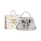 Серебристая +сумка для покупок