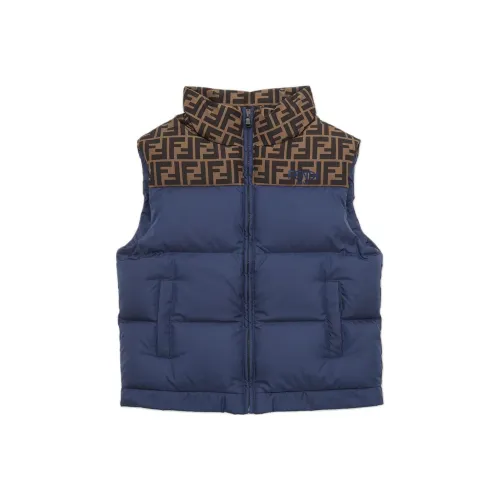 FENDI Blue Kids Жилеты