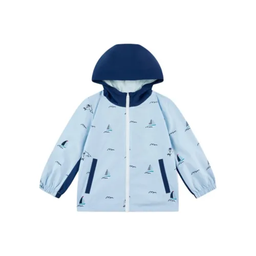 QIAODAN Куртка The Нефритовая бусина IS Полная Синими Подвесками для Детей Возрастом 3-7 Лет