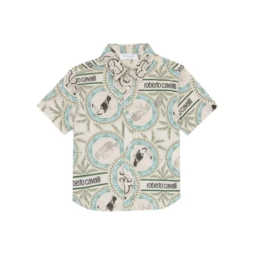 Roberto Cavalli Рубашка Сливочного цвета для младенцев и малышей