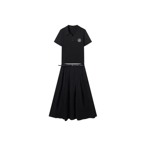 DIALOGUE x WENSENTE·WEILIAN·FANGAOYISHU HUAZUOLIANMINGKUAN Комплект с юбкой для женщин