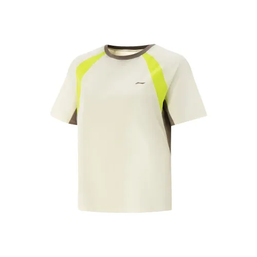 LINING Fitness Series T-Shirt Женская Mother of Pearl White