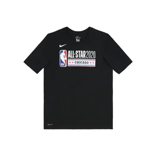 Nike Dri Fit Черные Детские Т-рубашки для дошкольников