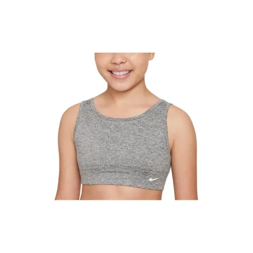 NIKE Dri Fit Дымчато-серый Kids Бандо / Бюстгальтеры / Спортивные бюстгальтеры