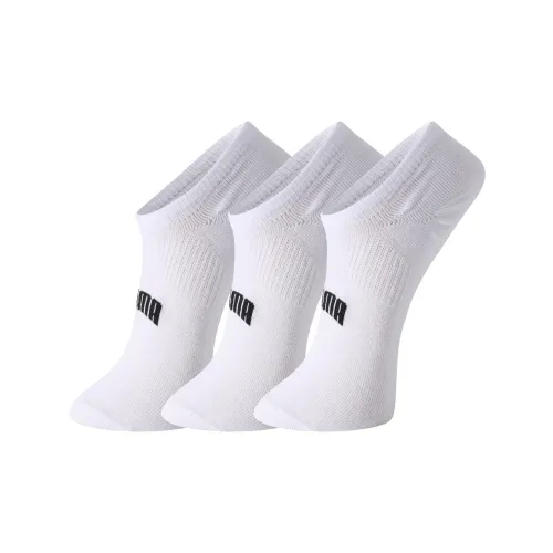 PUMA No Show Носки Унисекс 3 пачки Белые