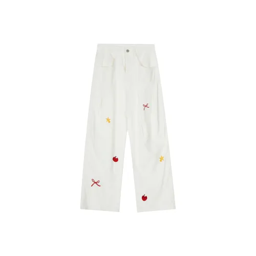 BEAR UNION Белый Женские Джинсы