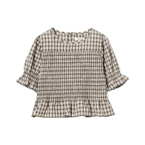 BEAMS Рубашка Оливково-зеленый для детей 3-7 лет