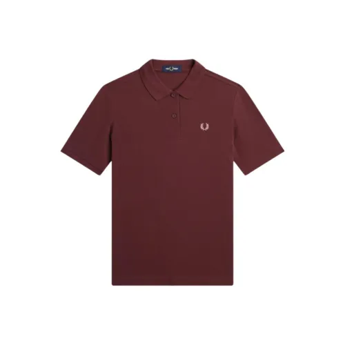 FRED PERRY Поло Женское Темно-красное