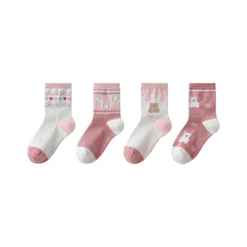 YeeHoO Носки 4 шт для детей 3-7 лет
