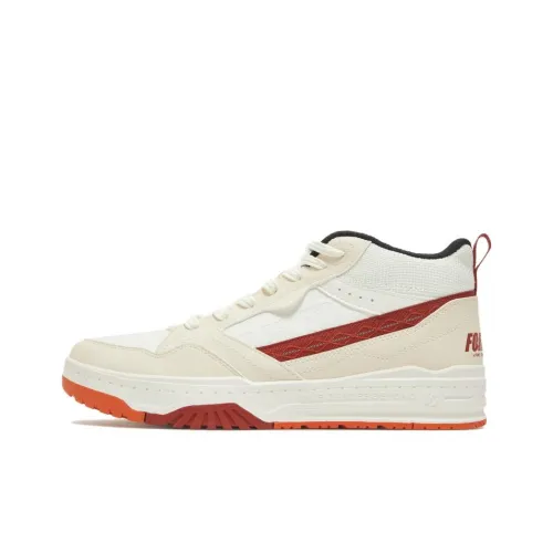 361° Slip Resistant Abrasion Resistant MID Топ Скейтборд Кроссовки Мужской Белый Красный Бежевый