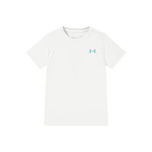 Under Armour Running Collection Белая школьная футболка с коротким рукавом