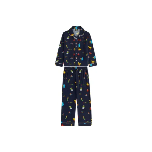 KITH Collaboration X SESAME STREET Домашняя одежда FW24 Nighttime Детский