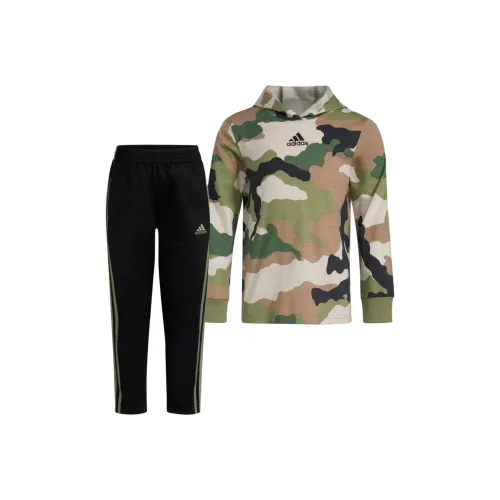 Adidas или AOP Hded Tee Брюки Комплект F24 Повседневная Спортивная Одежда Зеленый Детский