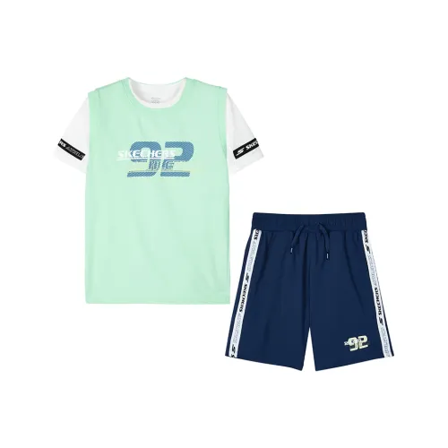 Skechers Повседневная спортивная одежда Gulf Зеленый Подростки