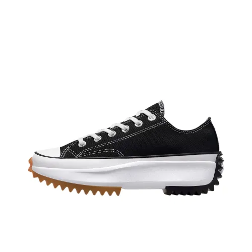Converse Run Star Hike Платформа Низкий Топ Кеды Унисекс Черный