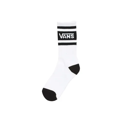 Vans Drop V Носки 1 упаковка Белый Черный Детский