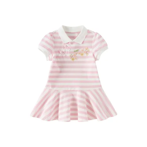 DAVE BELLA Платье Розово-белый для детей 3-7 лет