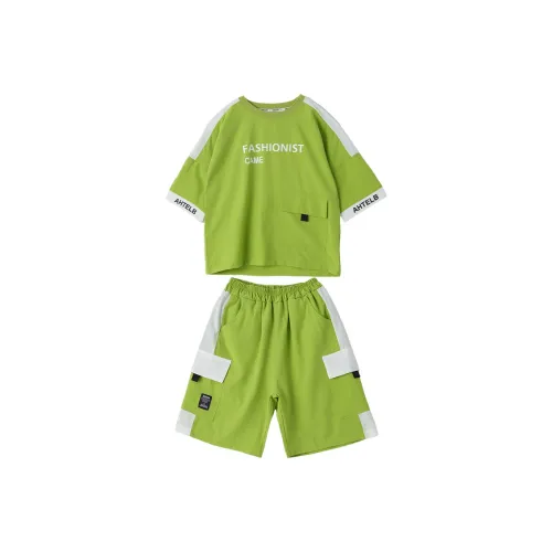 MACBANA Повседневный Спортивный Комплект из 2 предметов Неоновый Зеленый для Детей