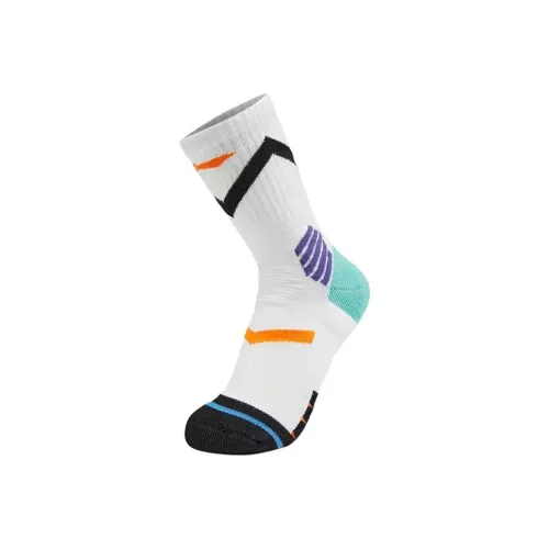 LINING YOUNG Basketball life Носки 1 упаковка Черный Белый Флуоресцентный Звездный Фиолетовый Детский